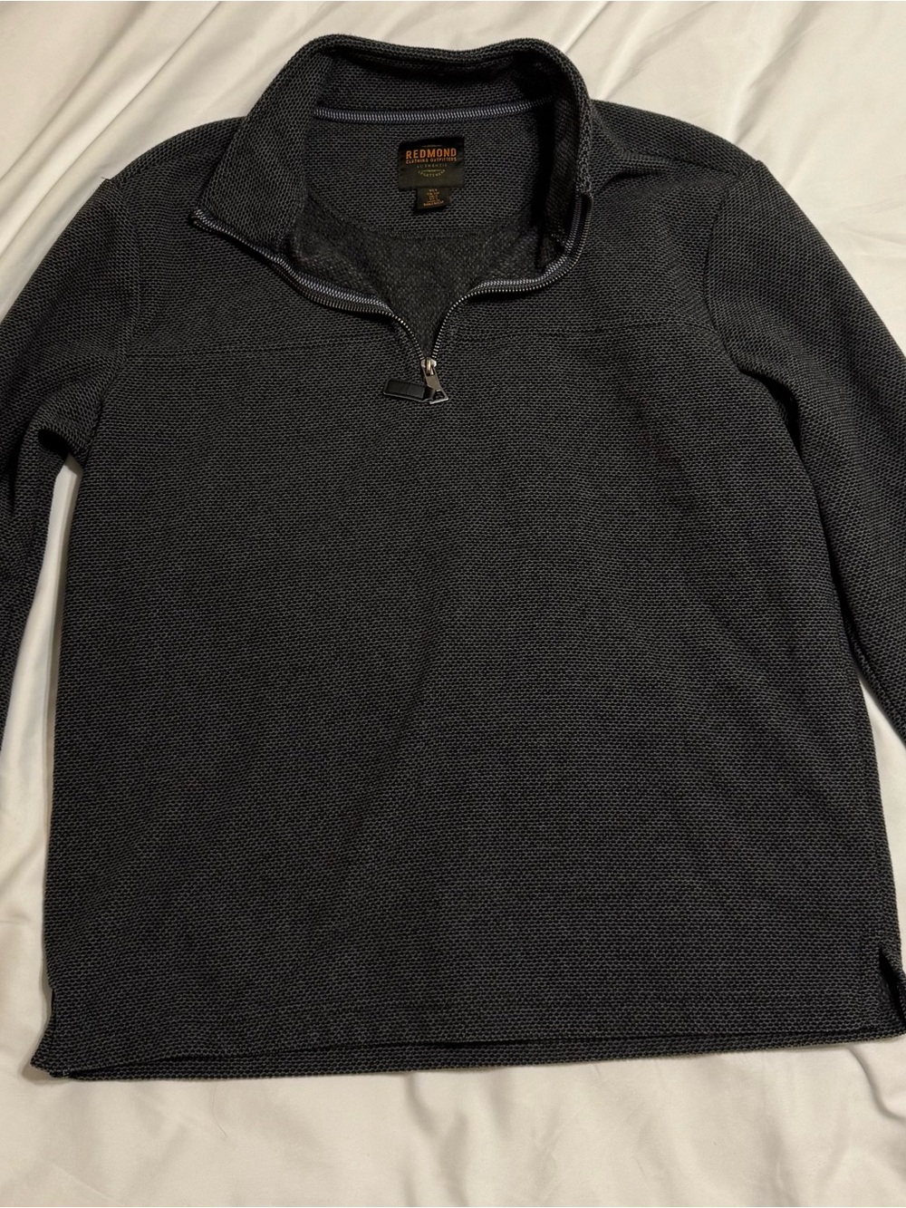 Redmond Men’s Dark Gray Half-Zip Sweater
